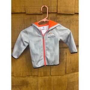 NFL Denver Broncos Full Zipp Hooded Sweatshirt Kids Size 2T